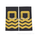 Black Fabric Top Quality Army Embroidered Epaulette